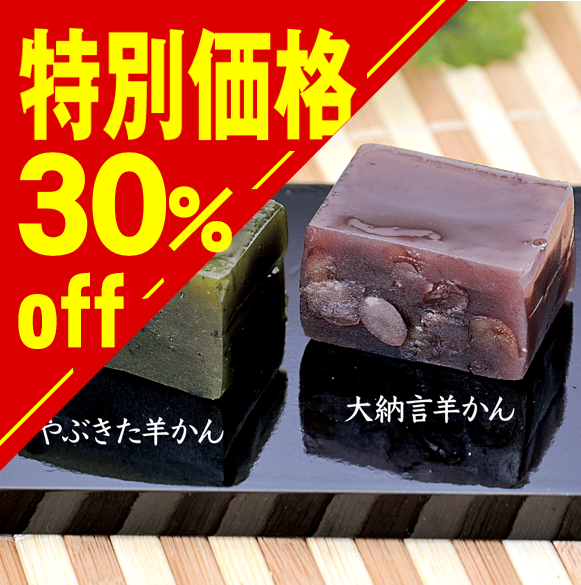 【特別価格】ひとくち羊羹 やぶきた･大納言【在庫限り】